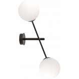 Lampa sufitowa Emibig Linear: Szklane kule, czarny - Kup online!