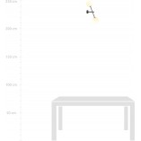 Lampa sufitowa Emibig Linear: Szklane kule, czarny - Kup online!