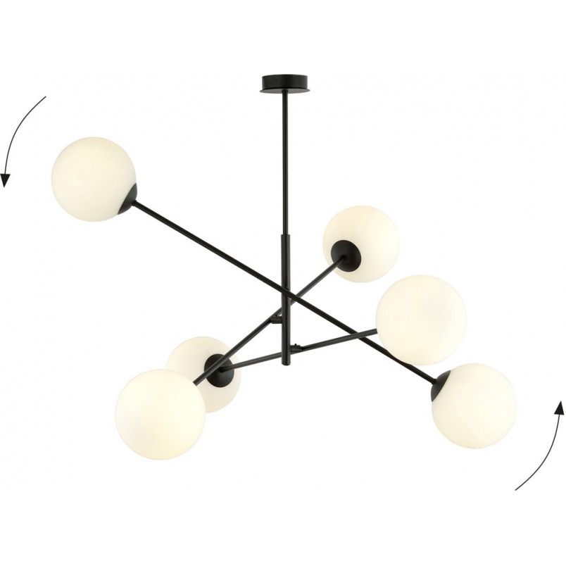Lampa sufitowa Linear VI Emibig | Szklane kule, 102cm