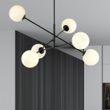 Lampa sufitowa Linear VI Emibig | Szklane kule, 102cm