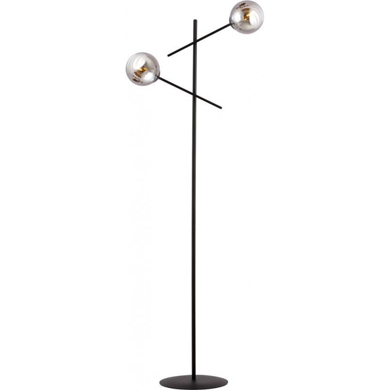 Lampa podłogowa Emibig LINEAR - Szklane kule, grafit/czarny