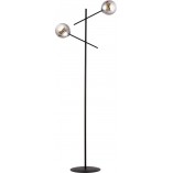 Lampa podłogowa Emibig LINEAR - Szklane kule, grafit/czarny