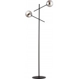 Lampa podłogowa Emibig LINEAR - Szklane kule, grafit/czarny