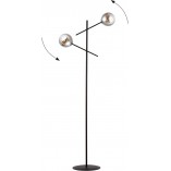 Lampa podłogowa Emibig LINEAR - Szklane kule, grafit/czarny