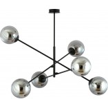 Lampa sufitowa Linear VI - szklane kule, grafit/czarny | Emibig