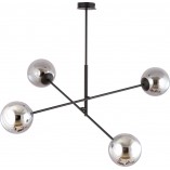 Lampa sufitowa Linear IV Emibig | Szklane kule, grafit/czarny