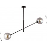 Lampa sufitowa LINEAR - 2 kule, grafit/czarny | Emibig