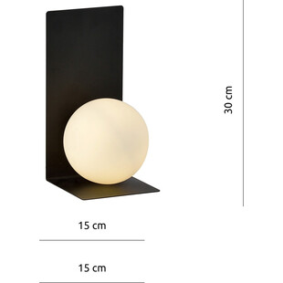 Kinkiet Emibig Kula Szklana Form V Czarno-Biały | Sklep Lamp
