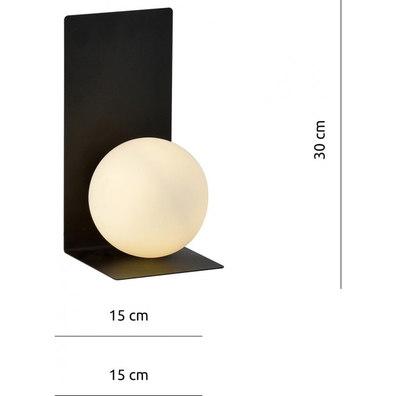 Kinkiet Emibig Kula Szklana Form V Czarno-Biały | Sklep Lamp