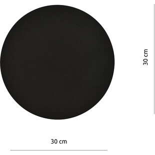 Kinkiet okrągły Form II 30cm czarny Emibig | Sklep z Lampami