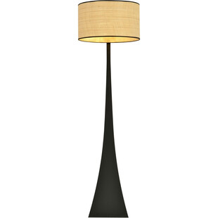Lampa podłogowa z abażurem Estrella rattanowa Emibig