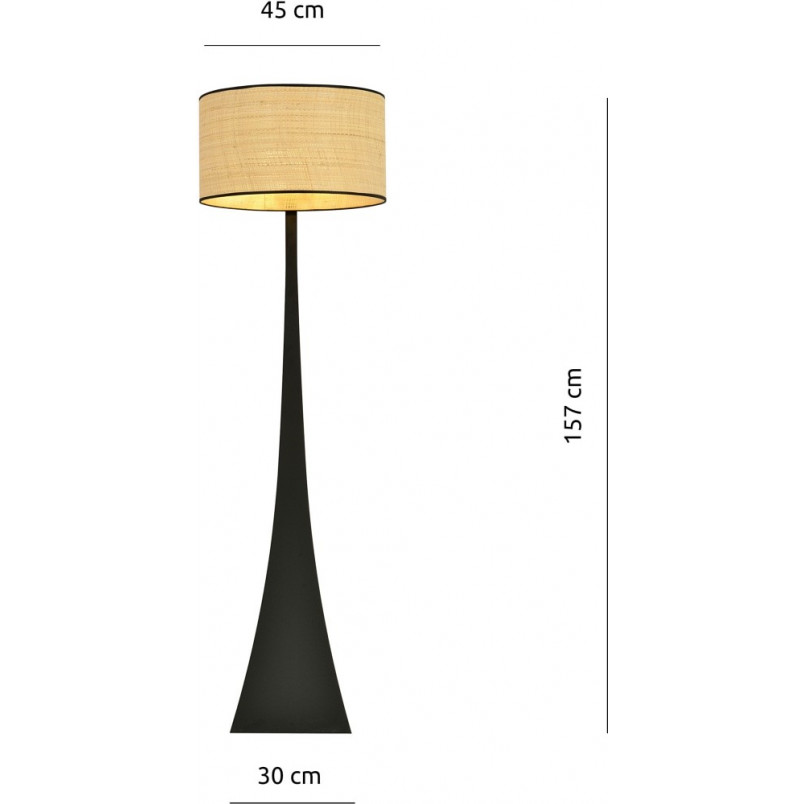 Lampa podłogowa Estrella rattan | Emibig - Skandynawski design