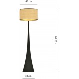 Lampa podłogowa Estrella rattan | Emibig - Skandynawski design