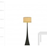 Lampa podłogowa Estrella rattan | Emibig - Skandynawski design