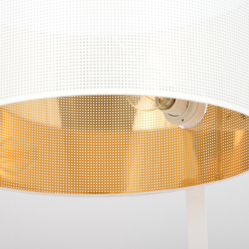 Lampa podłogowa Estrella biało-złota Emibig - Elegancki design