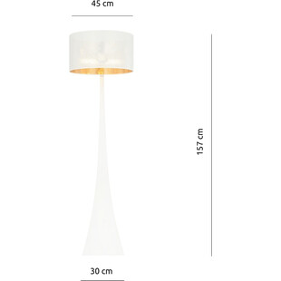Lampa podłogowa Estrella biało-złota Emibig - Elegancki design
