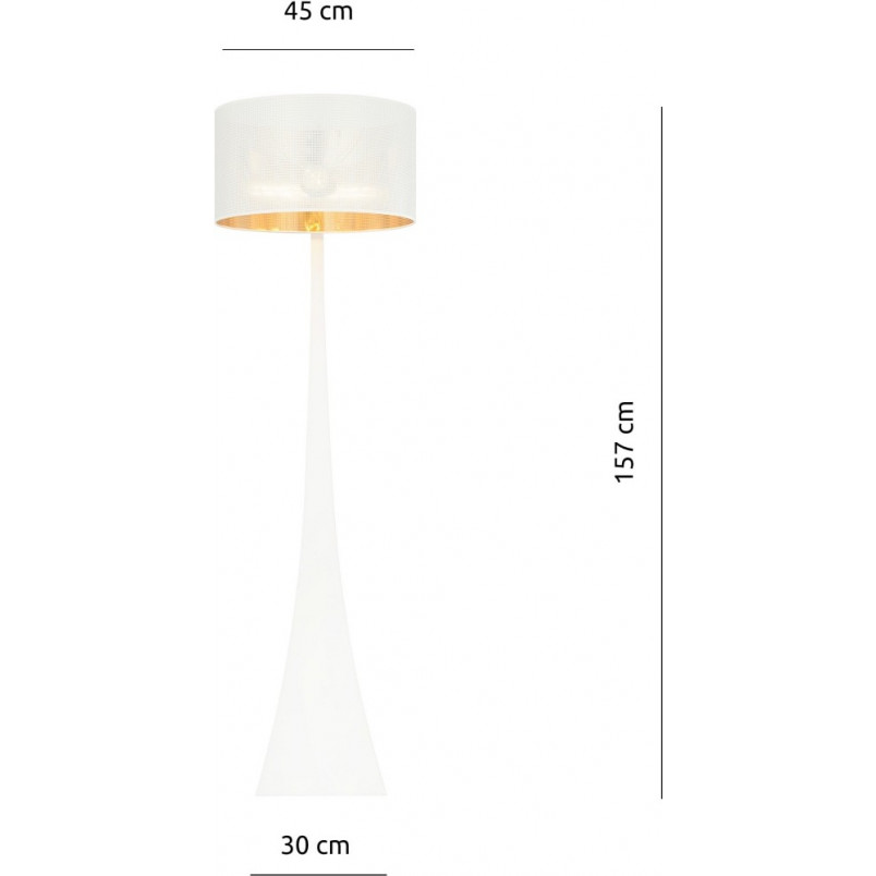 Lampa podłogowa Estrella biało-złota Emibig - Elegancki design