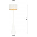 Lampa podłogowa Estrella biało-złota Emibig - Elegancki design