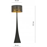 Lampa podłogowa Estrella czarno-złota | Emibig - Eleganckie oświetlenie