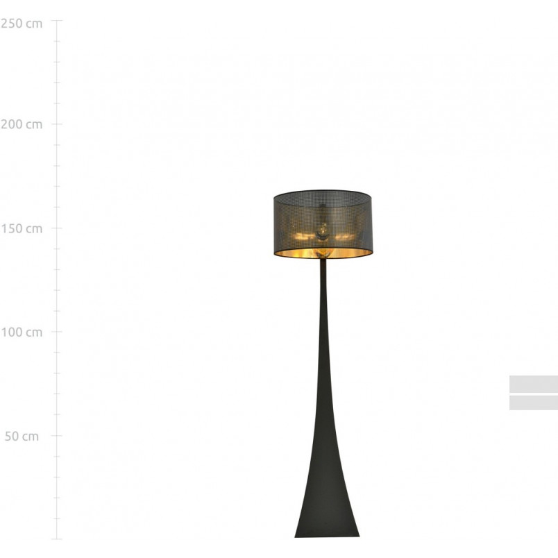 Lampa podłogowa Estrella czarno-złota | Emibig - Eleganckie oświetlenie