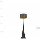 Lampa podłogowa Estrella czarno-złota | Emibig - Eleganckie oświetlenie