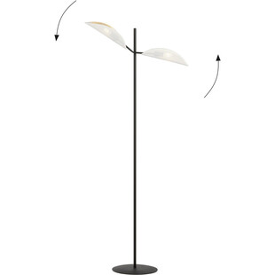 Lampa podłogowa Vene biało-czarna Emibig | Design i funkcjonalność