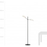 Lampa podłogowa Vene biało-czarna Emibig | Design i funkcjonalność