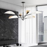 Lampa Sufitowa Vene VI | Biało-Złota | Emibig
