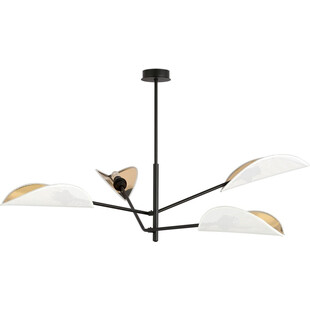 Lampa sufitowa designerska Vene IV 102cm biało-złota Emibig