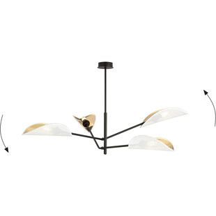 Lampa Sufitowa Vene IV | Biało-Złota | Emibig - Kup Teraz!