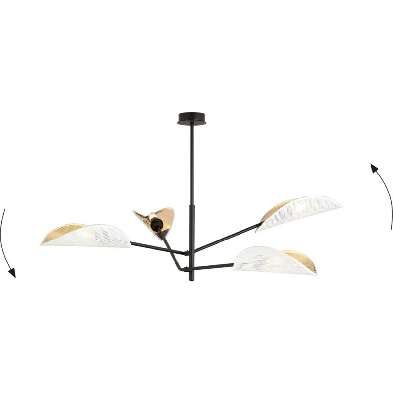 Lampa Sufitowa Vene IV | Biało-Złota | Emibig - Kup Teraz!
