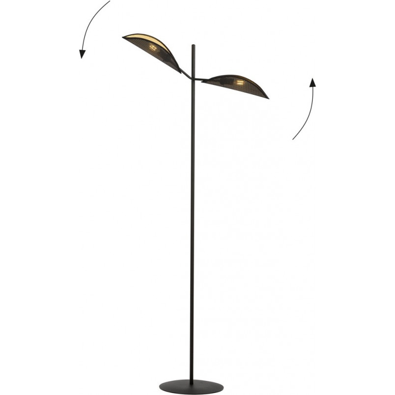 Lampa podłogowa Vene czarno-złota Emibig | Design i elegancja