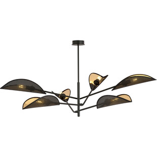 Lampa sufitowa designerska Vene VI 102cm czarno-złota Emibig