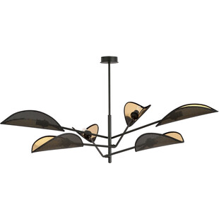Lampa sufitowa designerska Vene VI 102cm czarno-złota Emibig