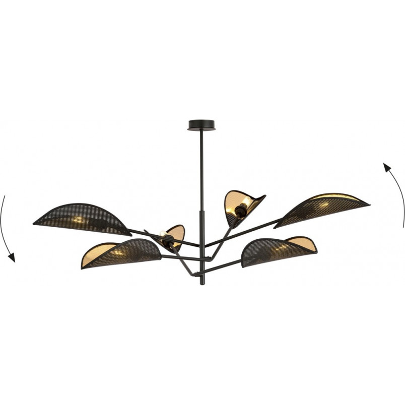 Lampa Sufitowa Vene VI Czarno-Złota | Emibig - Design i Jakość
