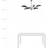 Lampa Sufitowa Vene VI Czarno-Złota | Emibig - Design i Jakość