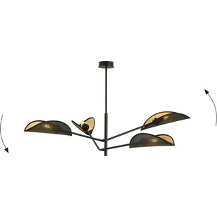 Lampa Sufitowa Vene IV Czarno-Złota | Emibig - Design i Jakość