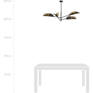 Lampa Sufitowa Vene IV Czarno-Złota | Emibig - Design i Jakość