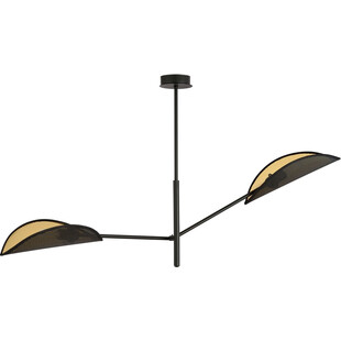 Lampa sufitowa designerska Vene II 102cm czarno-złota Emibig