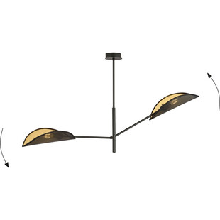 Lampa Sufitowa Vene II Czarno-Złota | Emibig - Design i Jakość