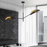 Lampa Sufitowa Vene II Czarno-Złota | Emibig - Design i Jakość