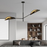 Lampa Sufitowa Vene II Czarno-Złota | Emibig - Design i Jakość
