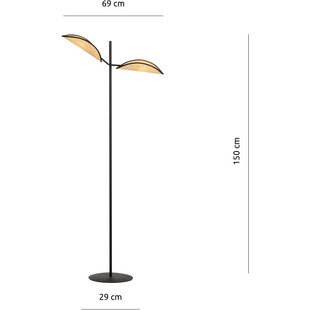 Lampa podłogowa boho Vene Emibig | Odkryj ciepło i styl