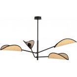 Lampa Sufitowa Boho Vene IV Emibig | 102cm, Brązowa