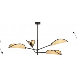Lampa Sufitowa Boho Vene IV Emibig | 102cm, Brązowa
