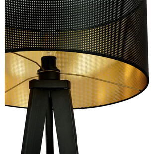 Lampa podłogowa Aston czarno-złota | Emibig - Elegancki Design