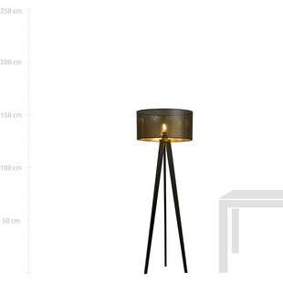 Lampa podłogowa Aston czarno-złota | Emibig - Elegancki Design