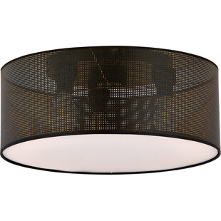 Plafon ażurowy Aston 50cm czarno-złoty Emibig