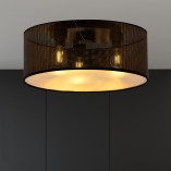 Plafon ażurowy Aston 50cm czarno-złoty Emibig | Sklep z lampami