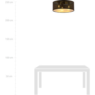 Plafon ażurowy Aston 50cm czarno-złoty Emibig | Sklep z lampami